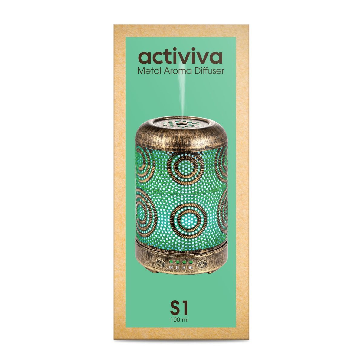 activiva 100ml Metal Essential Oil and Aroma Diffuser-Vintage Gold Deals499