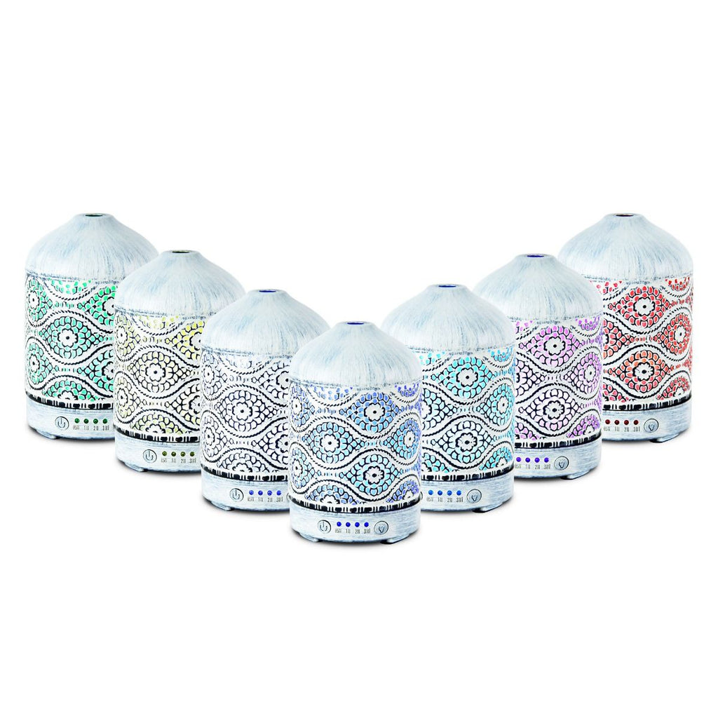 activiva 100ml Metal Essential Oil and Aroma Diffuser-Vintage White Deals499