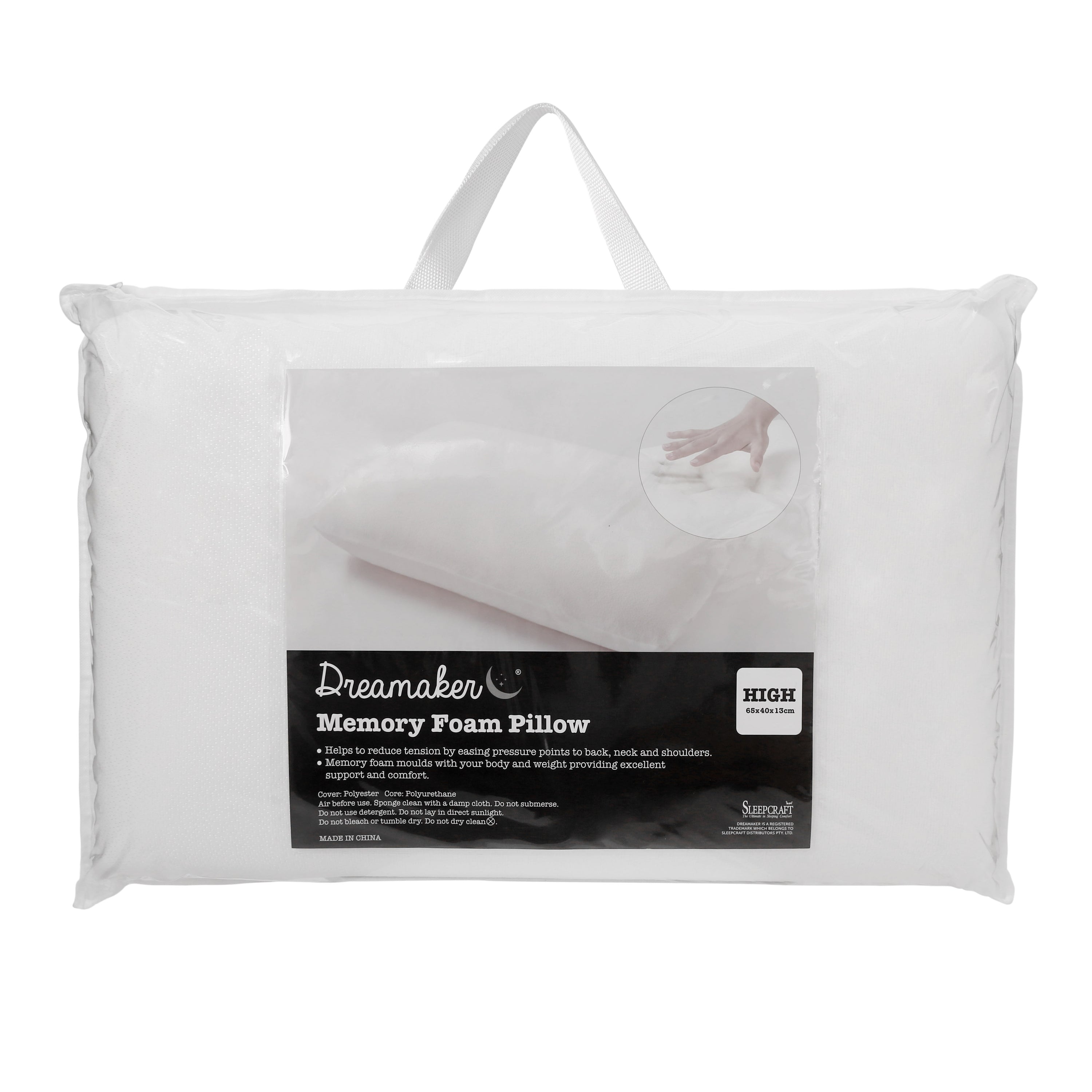 Dreamaker Memory Foam Pillow High Profile Deals499