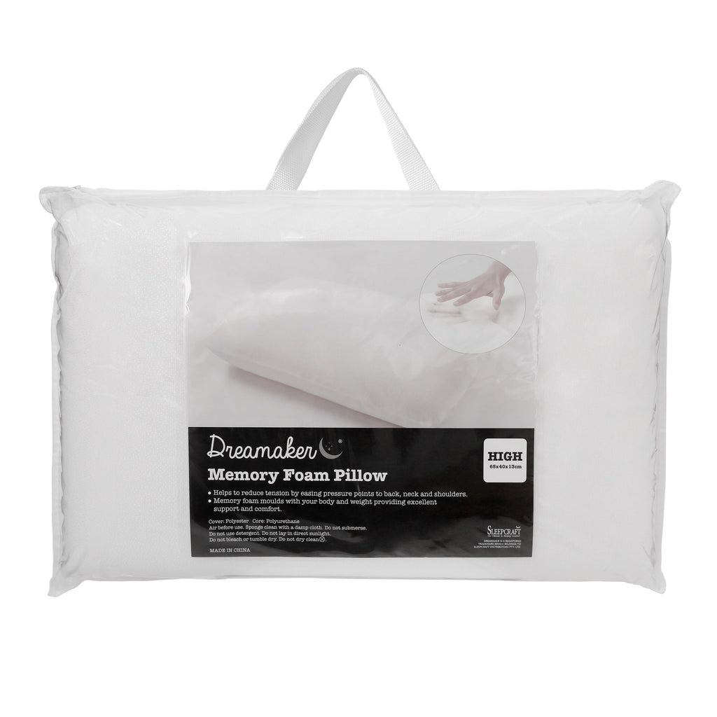 Dreamaker Memory Foam Pillow High Profile Deals499