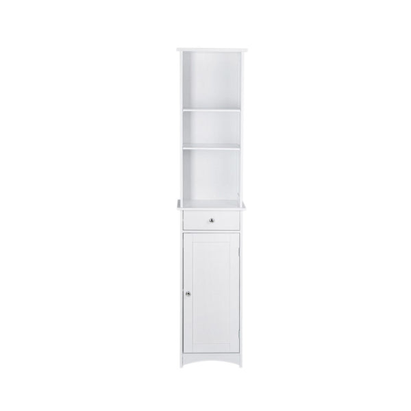 Sian Bathroom Tall Storage Cabinet Organiser - White Deals499