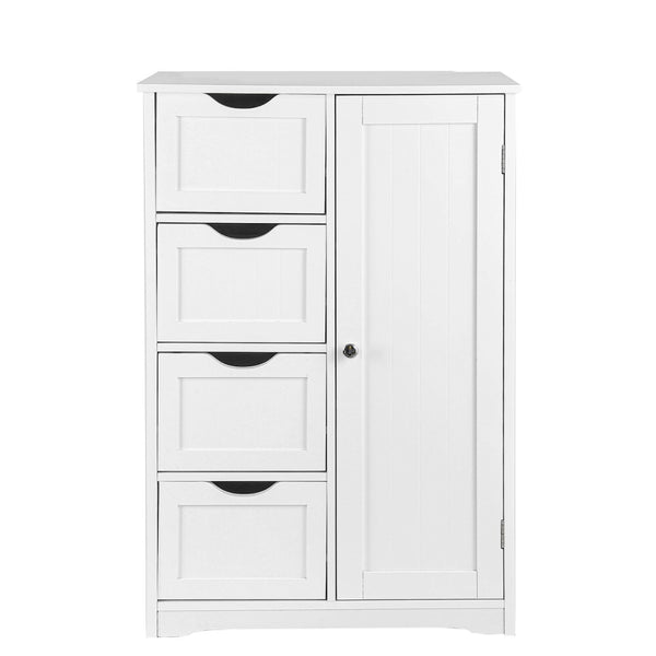 Sian Bathroom Tallboy Storage Cabinet - White Deals499