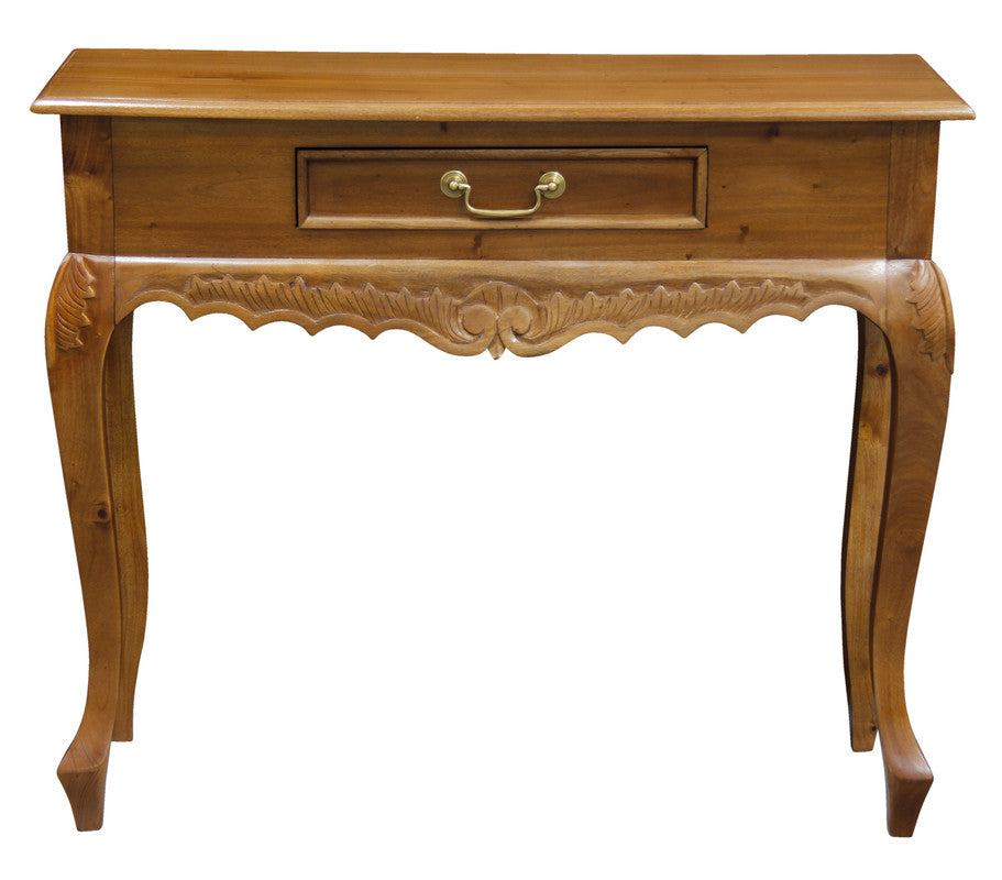 Sierra Carved 1 Drawer Sofa Table (Light Pecan) Deals499
