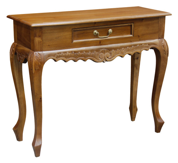 Sierra Carved 1 Drawer Sofa Table (Light Pecan) Deals499