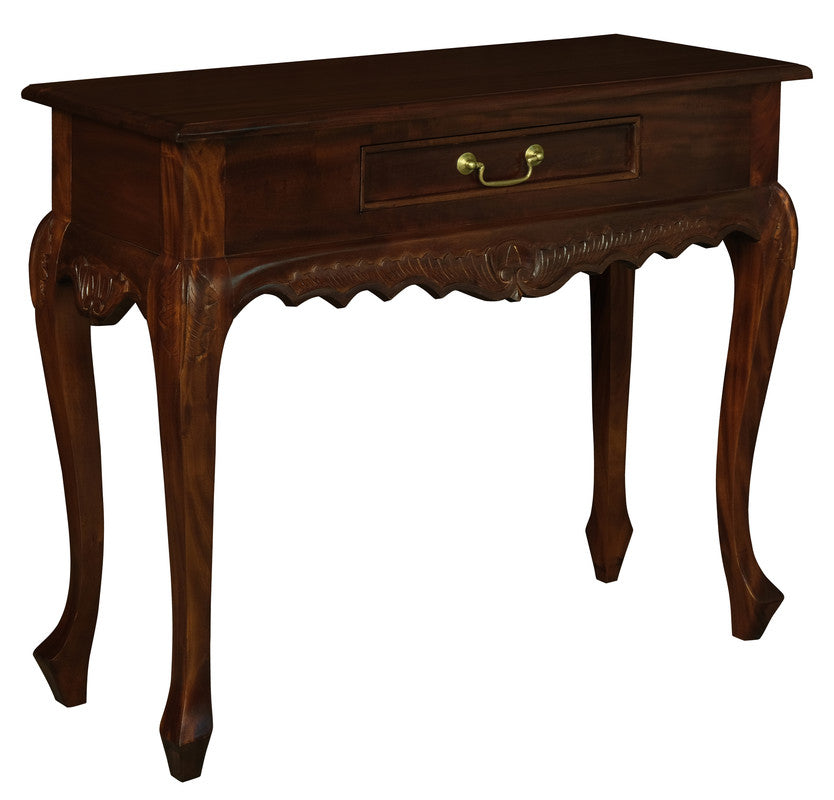 Sierra Carved 1 Drawer Sofa Table (Mahogany) Deals499