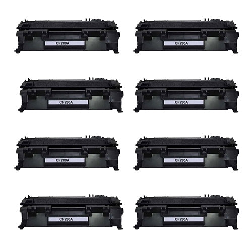 Compatible Premium 8 x  80A  Toner Cartridge CF280A - for use in HP Printers Deals499