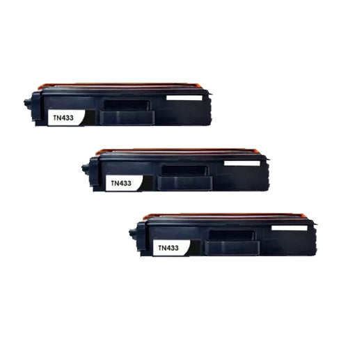 Compatible Premium 3 x TN443BK High Yield Black  Toner Cartridge - for use in Brother Printers Deals499