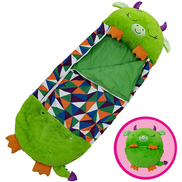 Large Size Happy Sleeping Bag Child Pillow Birthday Gift Camping Kids Nappers Green Deals499