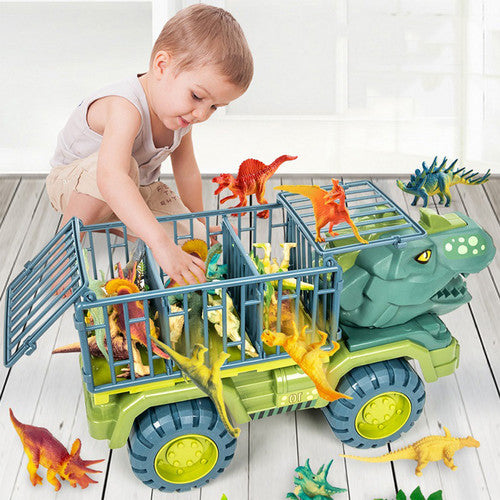 Dinosaur Truck Toy Transport Car Toy Inertial Cars Carrier Vehicle Gift Kids Deals499