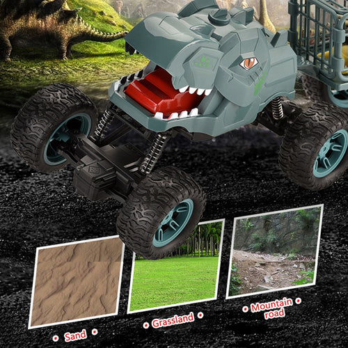 Dinosaur Truck Toy Set Transport Car Electric Remote Control Carrier Vehicle Kid Deals499