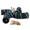 Pet Cat Kitten Puppy 4-Way Tunnel Play Toy Foldable Funny Exercise Tunnel Rabbit Deals499