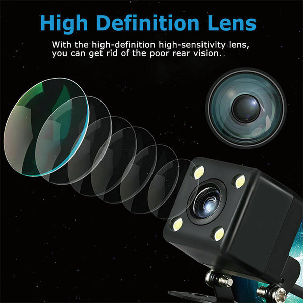 1080P Rear View Reversing Mirror 4.3'' Front And Rear DVR Car Dash Camera Dual Lens Deals499