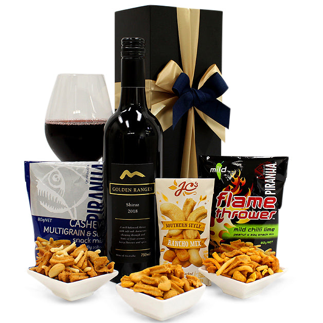 Wine & Nuts Hamper (Shiraz) - Wine Party Gift Hamper for Birthdays, Graduations, Christmas, Easter, Holidays, Anniversaries, Weddings, Receptions, Office & College Parties Deals499