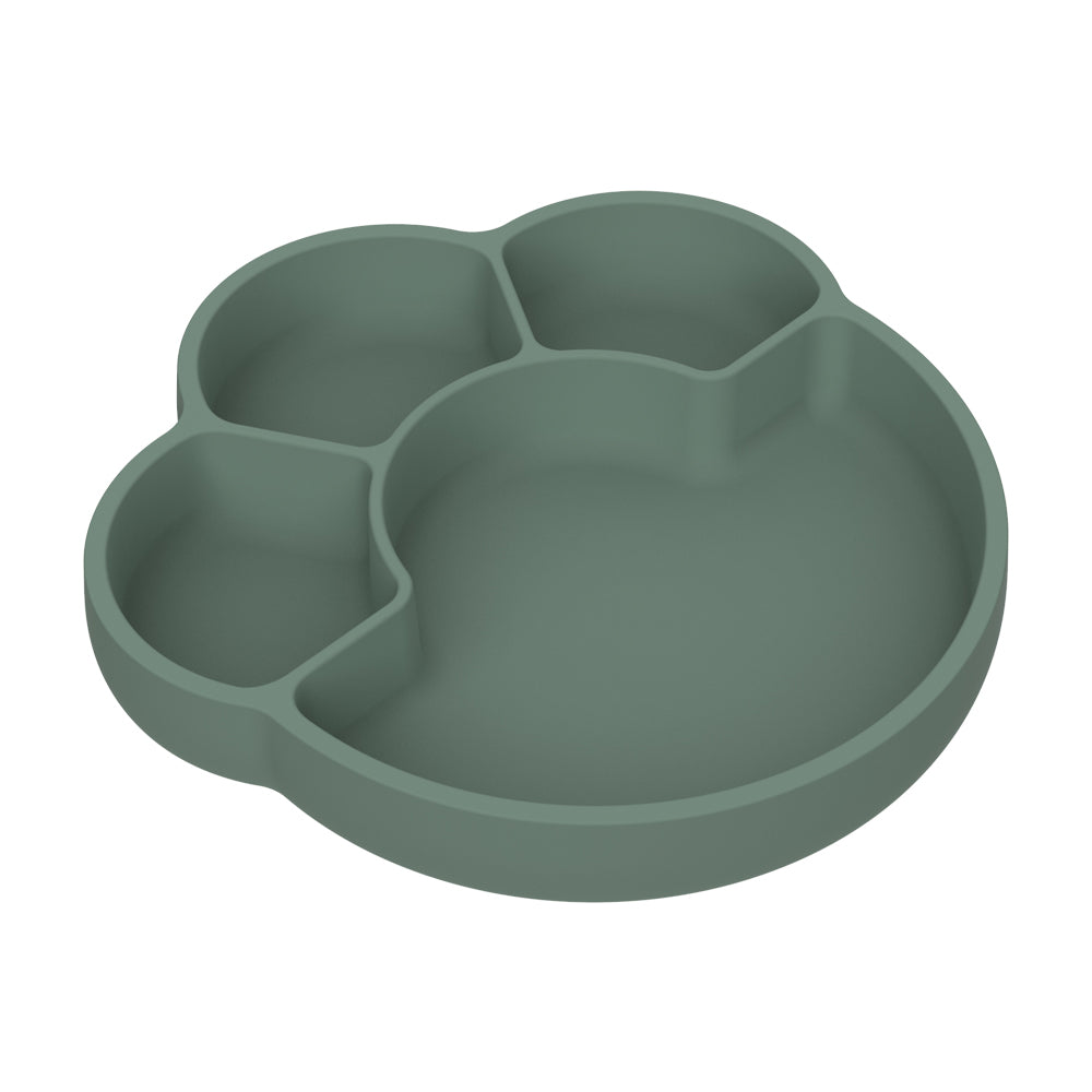 Remi Silicone Divider Plate - Olive Green Deals499