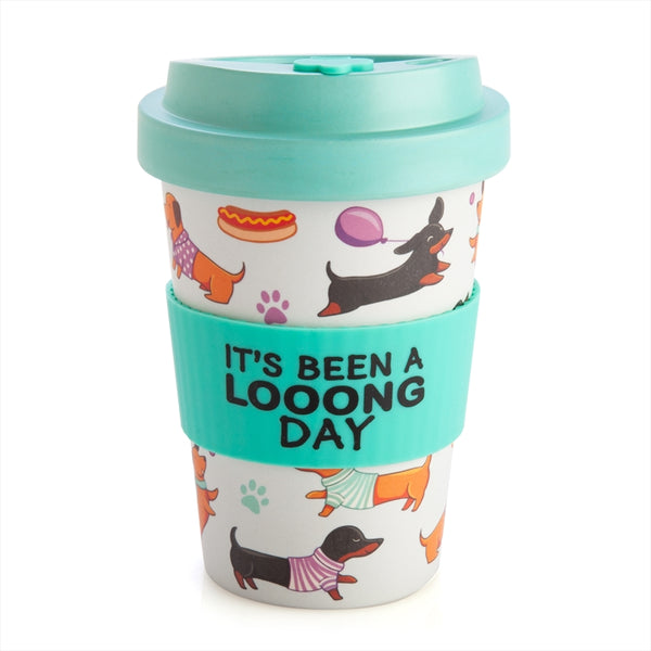 Dachshund Eco To Go Bamboo Cup - It's Been A Long Day Deals499