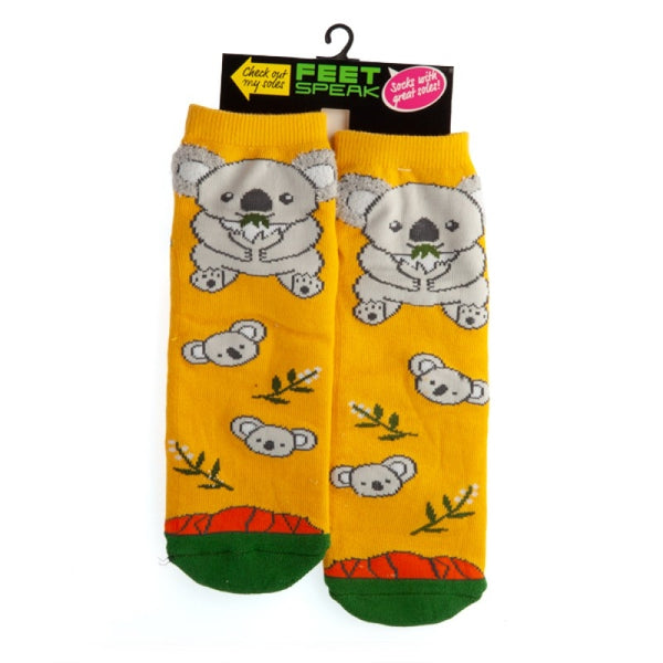 Big Koala Feet Speak Socks from Deals499 at Deals499