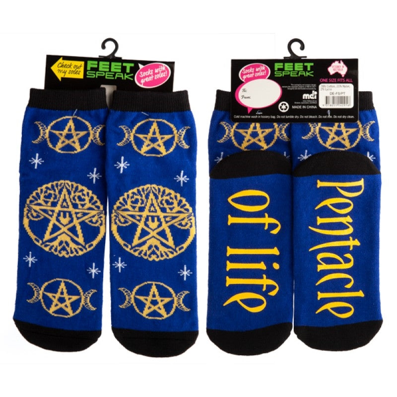 Pentacle Feet Speak Socks from Deals499 at Deals499