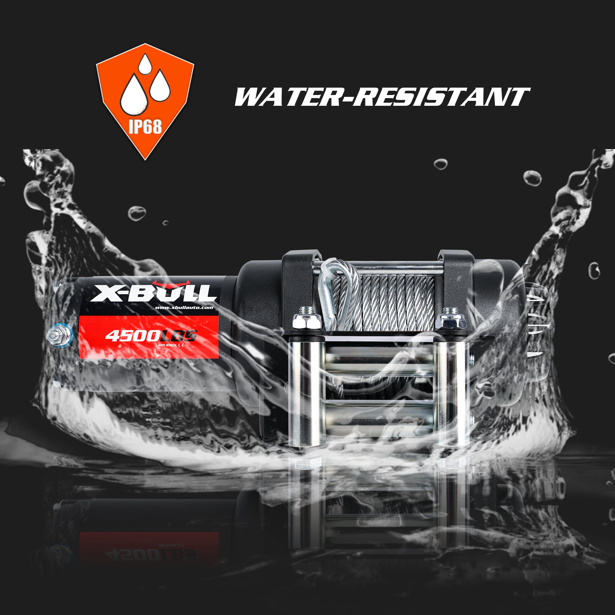 X-BULL Electric Winch 4500LBS/2041KG Steel Cable Wireless Remote Boat ATV 4WD Deals499