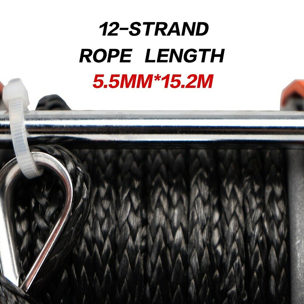 X-BULL Electric Winch 12v Synthetic Rope 4500LBS Wireless Remote ATV UTV 2041KG Deals499