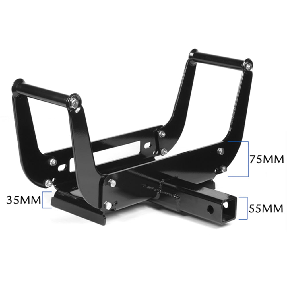 X-BULL Winch Cradle Mounting Plate Bracket Foldable Steel Bar Truck Trailer 4WD Universal For 9000 10000 12000 13000 14500LBS winch Deals499