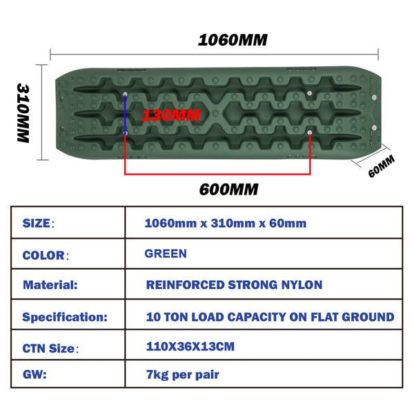 X-BULL Recovery tracks Sand tracks KIT Carry bag mounting pin Sand/Snow/Mud 10T 4WD-OLIVE Gen3.0 Deals499