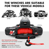 X-BULL Electric Winch 13000LBS 12V Synthetic Rope 28M Wireless Offroad 4WD 4x4 Deals499