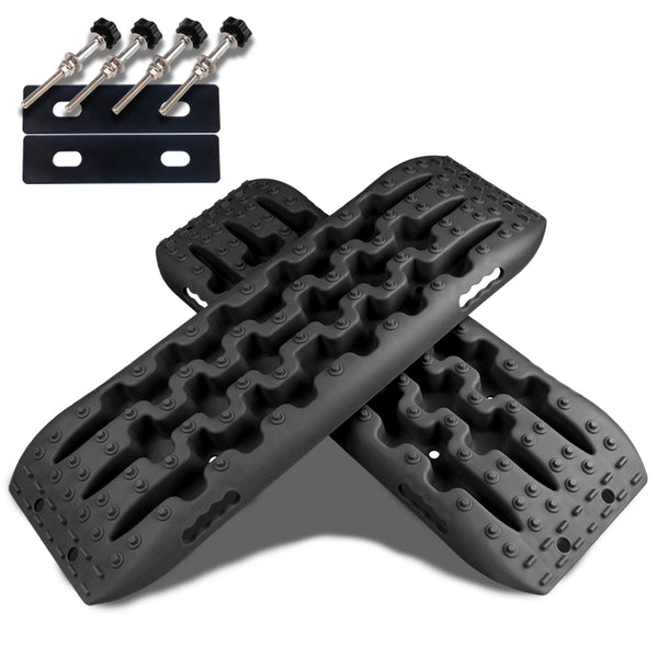 X-BULL Recovery tracks Sand Trucks Offroad With 4PCS Mounting Pins 4WDGen 2.0 - Black Deals499
