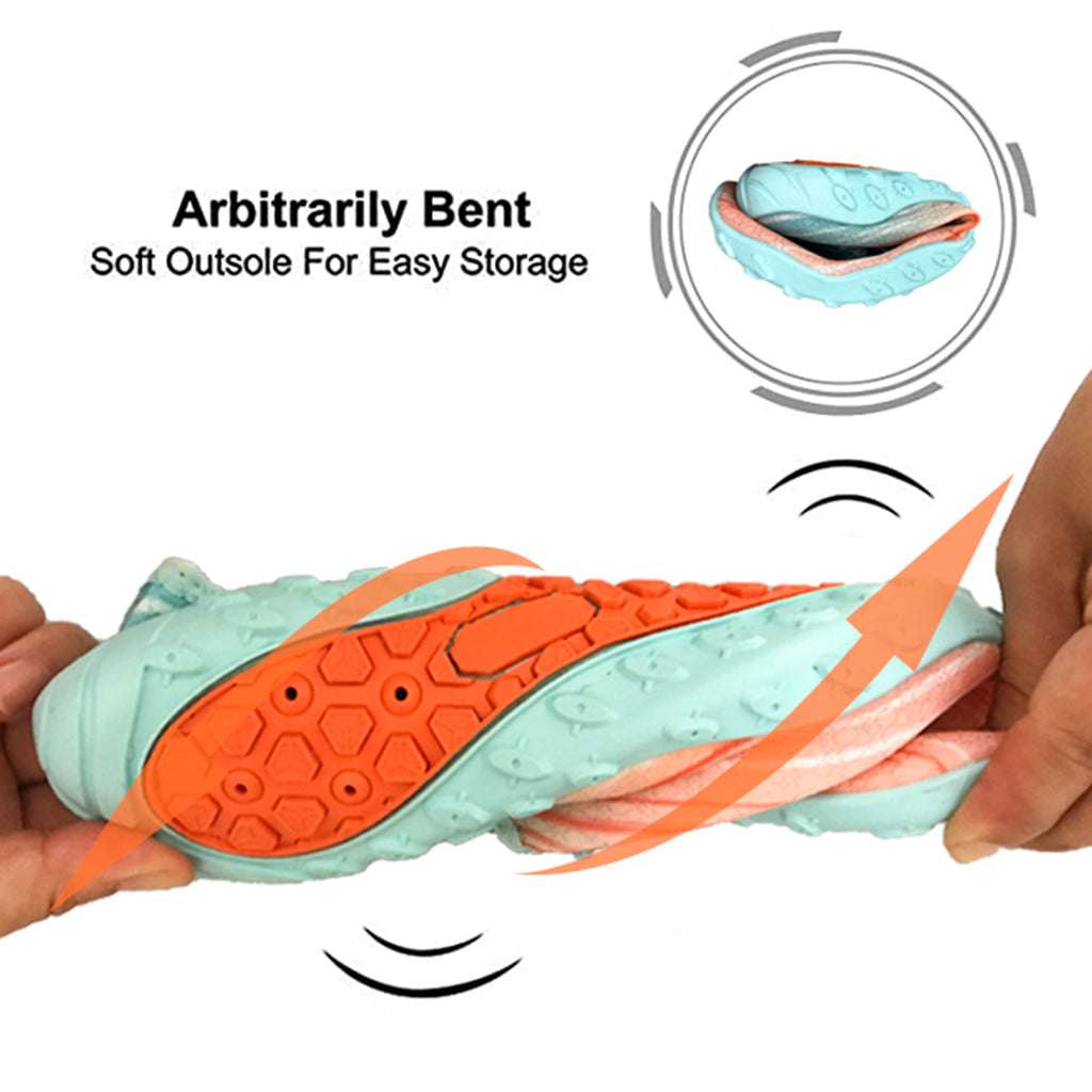 Water Shoes for Men and Women Soft Breathable Slip-on Aqua Shoes Aqua Socks for Swim Beach Pool Surf Yoga (Orange Size US 11) from Deals499 at Deals499
