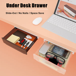 Under Desk Drawer Slide-out Large Office Organizers and Storage Drawers - Small Black from Deals499 at Deals499
