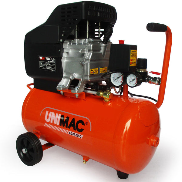 UNIMAC Air Compressor 24L 2HP Electric Portable Inflator Direct Tank Pump Oil Deals499