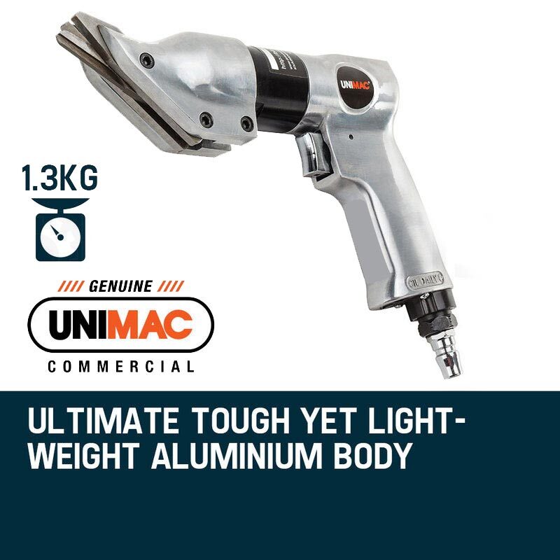 UNIMAC Pneumatic Metal Shears - Air Tin Snips Steel Aluminium Sheet Cutters Deals499