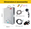 Thermomate Outdoor Water Heater Gas Camping Hot Portable Tankless Shower Pump Deals499