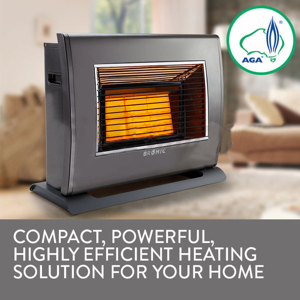 BROMIC Supaheat II Natural Gas Indoor Room Heater Portable Floor Flueless Deals499
