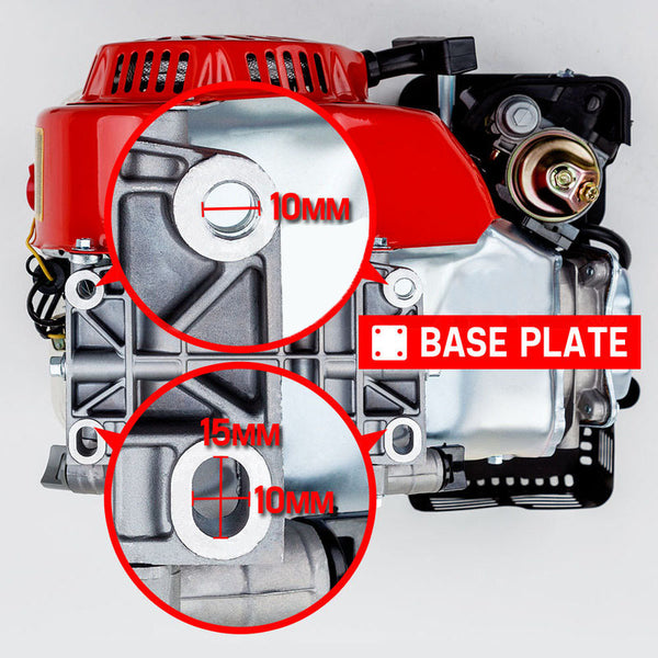 Baumr-AG 6.5HP Petrol Stationary Engine Motor 4-Stroke OHV Horizontal Shaft Recoil Start Deals499