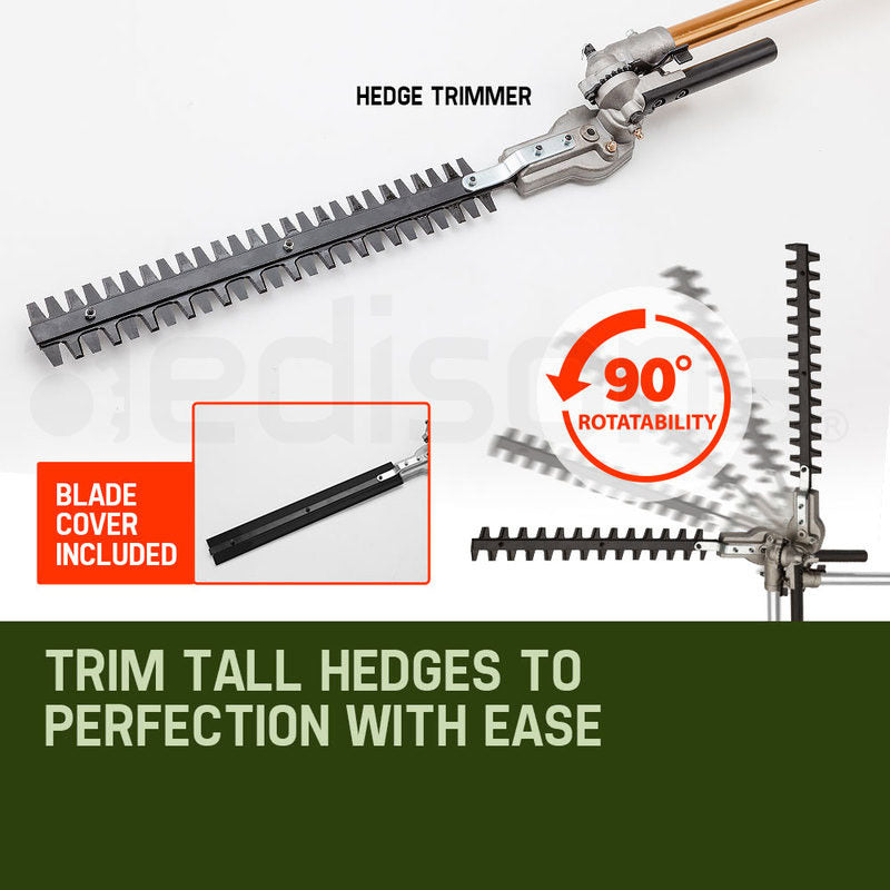 Baumr-AG 65CC Long Reach Pole Chainsaw Hedge Trimmer Pruner Chain Saw Tree Multi Tool Deals499