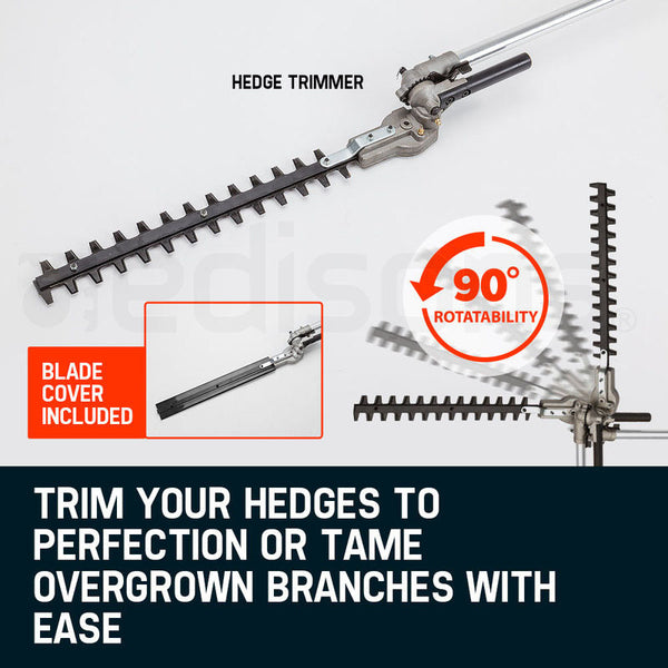 MTM 62CC Long Reach Pole Chainsaw Hedge Trimmer Pruner Chain Saw Cutter Multi Tool Deals499