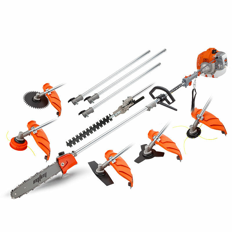 MTM Pole Chainsaw Brush Cutter Whipper Snipper Hedge Trimmer Saw Multi Tool 62CC Deals499