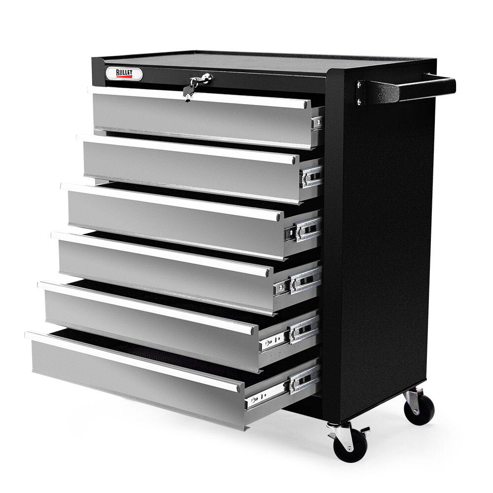 BULLET 6 Drawer Tool Box Cabinet Trolley Garage Toolbox Storage Mechanic Chest Deals499