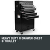 BULLET 8 Drawer Tool Box Cabinet Chest Storage Toolbox Garage Organiser Set Deals499