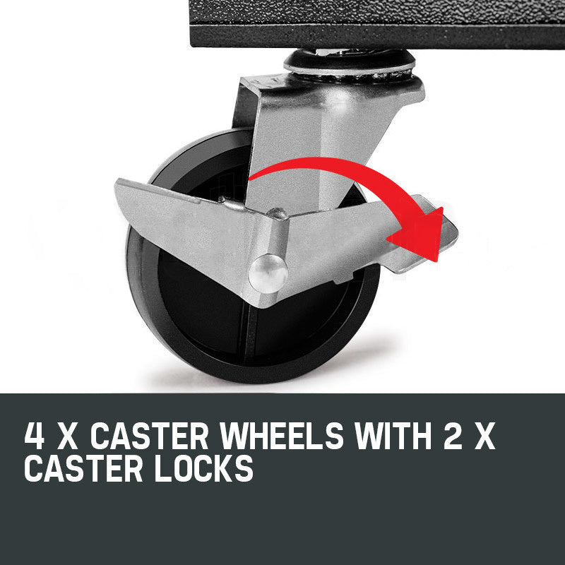 BULLET 8 Drawer Tool Box Cabinet Chest Storage Toolbox Garage Organiser Set Deals499