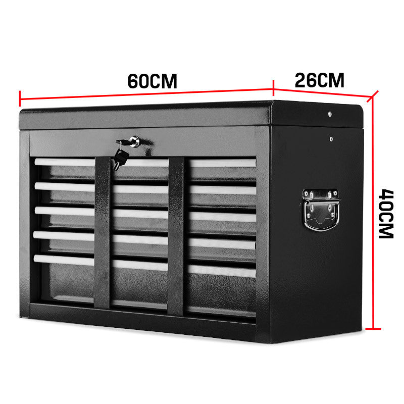 BULLET 9 Drawer Tool Box Chest Mechanic Garage Storage Toolbox Set Organiser Deals499