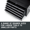 BULLET 9 Drawer Tool Box Chest Mechanic Garage Storage Toolbox Set Organiser Deals499