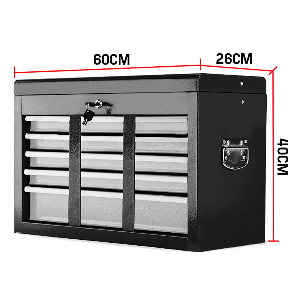 BULLET 9 Drawer Tool Box Chest Garage Storage Mechanic Organiser Toolbox Set Deals499