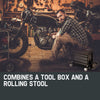 BULLET Rolling Tool Box Stool Mechanic Creeper Toolbox Seat Cushion Garage Tray Deals499