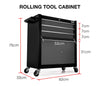 BULLET Tool Chest Cabinet Box Trolley Rolling Wheels Drawer Storage Steel Black Deals499