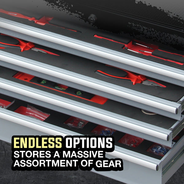 BULLET 478 Piece Tool Box Chest Kit Storage Cabinet Set Drawers With Tools BLACK Deals499