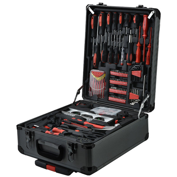 BULLET 925PC Tool Box On Wheels Kit Trolley Mobile Handle Set Toolbox Storage Deals499