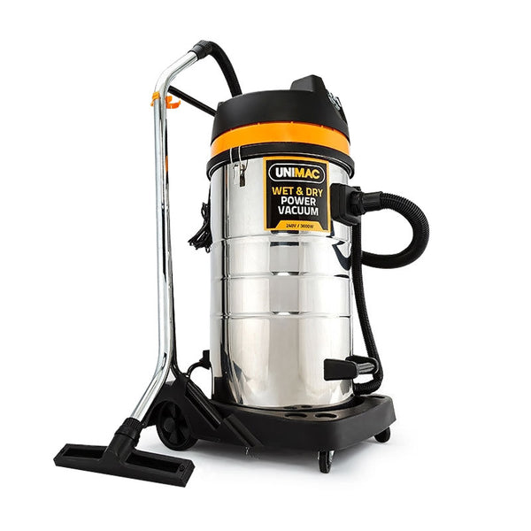 UNIMAC 100L Wet and Dry Vacuum Cleaner Bagless Commercial Grade Drywall Vac Deals499