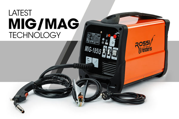ROSSI 185 Amp Welding Machine Inverter Welder MIG MAG Gas Gasless Portable 185A Deals499