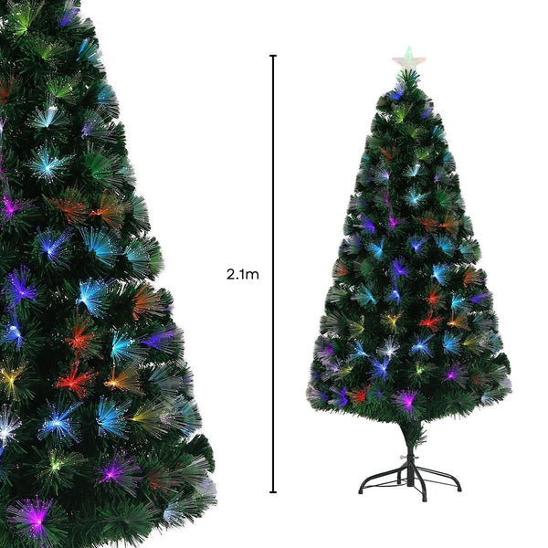 Festiss 2.1m Fiber Optic Artificial Christmas Trees FS-TREE-03 Deals499